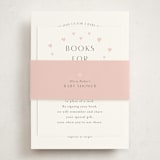 "Disney's Pooh and Piglet" - Baby Shower Insert Cards in Blush by Katherine Moynagh - With Bellyband
