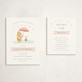 "Disney's Pooh and Piglet" - Baby Shower Insert Cards in Blush by Katherine Moynagh - With Invitation
