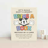 "Disney's Mickey Mouse Oh, Boy!" - Baby Shower Insert Cards in Natural by Heather Schertzer - Front