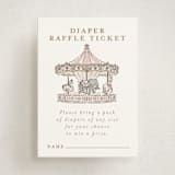 "Bebe" - Baby Shower Mini Insert Cards in Cotton Candy by Jenna Holcomb - Front