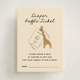 "Little Explorer" - Baby Shower Mini Insert Cards in Butter by Jenna Holcomb - Front