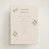 "Rose Quilt" - Baby Shower Mini Insert Cards in Blush by Jennifer Holbrook - Front