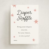 "Little Stork" - Baby Shower Mini Insert Cards in Blush by Ani Somi - Front