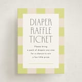 "two times" - Baby Shower Mini Insert Cards in Lime by letterfix - Front