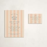 "Nesting Toolbox" - Baby Shower Mini Insert Cards in Peachy by Leia Matt - With Invitation