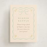"petite corners" - Baby Shower Mini Insert Cards in Seafoam by Jennifer Wick - Front