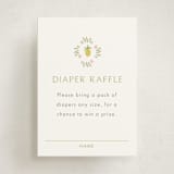 "Tropical Animals" - Baby Shower Mini Insert Cards in Ivory by Kate Blalock - Front