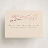 "little bud" - Baby Shower Mini Insert Cards in Garden by letterfix - Front