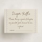 "Sugar" - Baby Shower Mini Insert Cards in Lavender by Pati Cascino - Front