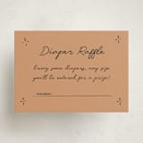 "El Ranchero" - Baby Shower Mini Insert Cards in Rust by Ani Somi - Front