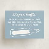 "nautical celebration" - Baby Shower Mini Insert Cards in Powder Blue by Claudia Orengo - Front