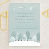 "Calm Winter" - Baby Shower Mini Insert Cards in Frost by Adelyn T. - Front