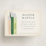 "Book Stack" - Baby Shower Mini Insert Cards in Blush by Palm Bridal - Front