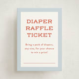 "Rookie Season" - Baby Shower Mini Insert Cards in Cherry by Paper Raven Co. - Front