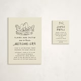 "Nesting era" - Baby Shower Mini Insert Cards in Beetle by Creo Study - With Invitation