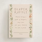 "Forest Baby Shower" - Baby Shower Mini Insert Cards in Sand by frau brandt - Front