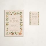 "Forest Baby Shower" - Baby Shower Mini Insert Cards in Sand by frau brandt - With Invitation