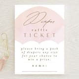 "gilded shower" - Baby Shower Mini Insert Cards in Rose by Phrosné Barwood - Front