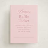 "Baby Toile" - Baby Shower Mini Insert Cards in Blush by Teju Reval - Front