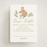 "A wild one" - Baby Shower Mini Insert Cards in Jungle by Creo Study - Front