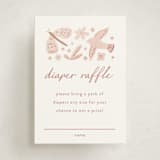 "Creatures" - Baby Shower Mini Insert Cards in Sherbet by Pixel and Hank - Front