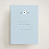 "Mom Era" - Baby Shower Mini Insert Cards in Aqua by Baumbirdy - Front