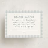 "Charming" - Baby Shower Mini Insert Cards in Sky by Lea Delaveris - Front