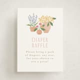 "Petite greenhouse" - Baby Shower Mini Insert Cards in Strawberry by Jennifer Wick - Front