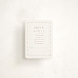 "Framed Bow" - Baby Shower Mini Insert Cards in Blush by Baumbirdy - Front