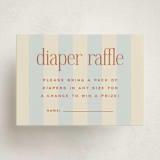 "we're having a party" - Baby Shower Mini Insert Cards in Powder Blue by Ellen Schlegelmilch - Front