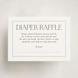 "Sweet Stripes" - Baby Shower Mini Insert Cards in Sky Blue by Lucrecia Caporale - Front