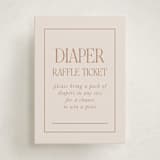 "Waiting for a sibling" - Baby Shower Mini Insert Cards in Sea Fog by Erin Kessler - Front