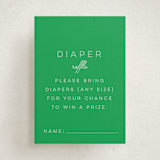 "Vintage Classic" - Baby Shower Mini Insert Cards in Mint by Jen Ramsey - Front