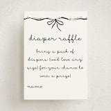 "Okarche" - Baby Shower Mini Insert Cards in Cotton by Deynaaz Daraei - Front
