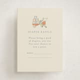"Vintage magic town" - Baby Shower Mini Insert Cards in Vanilla by Sabrin Deirani - Front