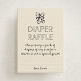 "Bundle of Joy Sketches" - Baby Shower Mini Insert Cards in Onyx by Cass Loh - Front