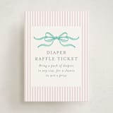 "Tiny Topiary" - Baby Shower Mini Insert Cards in Aquamarine by Jackie Crawford - Front