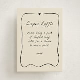"Doodle Sip and See" - Baby Shower Mini Insert Cards in Ivory by Stephanie Heinrich Godbout - Front