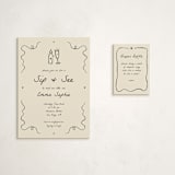 "Doodle Sip and See" - Baby Shower Mini Insert Cards in Ivory by Stephanie Heinrich Godbout - With Invitation