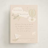 "Our Journey" - Baby Shower Mini Insert Cards in Blush by Jennifer Holbrook - Front