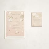 "Our Journey" - Baby Shower Mini Insert Cards in Blush by Jennifer Holbrook - With Invitation