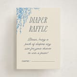 "Sweet Swan" - Baby Shower Mini Insert Cards in Bluebell by Pati Cascino - Front