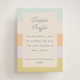 "Striped" - Baby Shower Mini Insert Cards in Wildflower by Pixel and Hank - Front