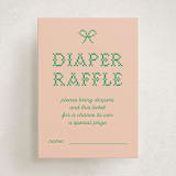 "Needlepoint" - Baby Shower Mini Insert Cards in Grass by Claire - Front