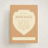 "The Club Crest" - Baby Shower Mini Insert Cards in Citrus by Ashlee Townsend - Front
