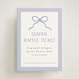 "Bitty Bouquet" - Baby Shower Mini Insert Cards in Periwinkle by Paper Raven Co. - Front