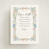 "Sweet Garden" - Baby Shower Mini Insert Cards in Pastel by Elly - Front