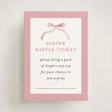 "graceful" - Baby Shower Mini Insert Cards in Peony by Sarah Knight - Front