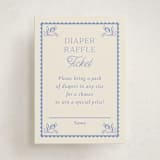 "Bloomy Baby" - Baby Shower Mini Insert Cards in Cobalt by Ana Sharpe - Front