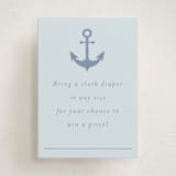 "Ahoy" - Baby Shower Mini Insert Cards in Sea by Brynne Foster - Front